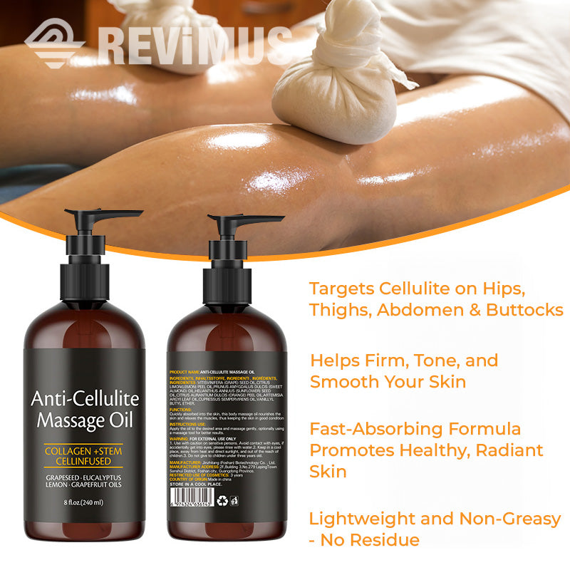 Revimus Anti-Cellulite Massage Oil 8 Fl Oz/ 240ML